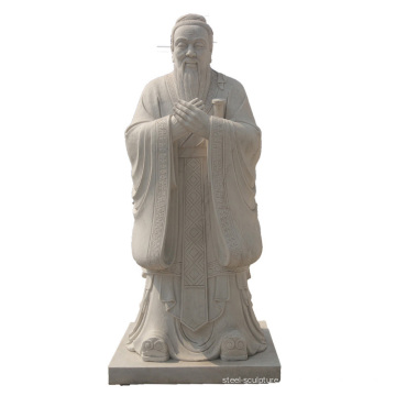 Estatua de mármol de la tradición china Estatua de Confucio en venta